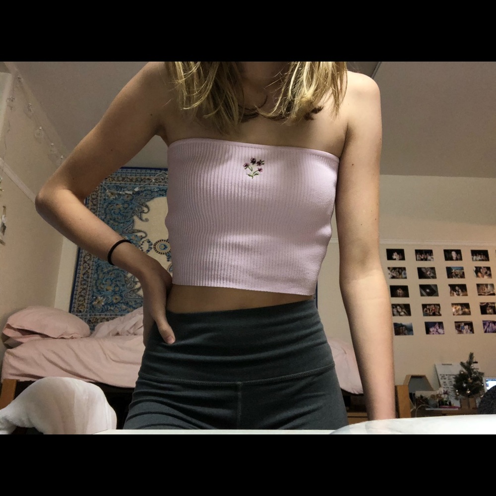 Lavender Ribbed PacSun Tube Top